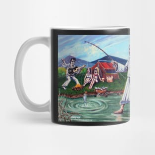 'ELVIS & JESUS CAMPING' Mug